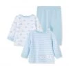 Little Me Elephant 3-Piece Pant Set In Blue Just In