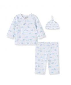 Little Me Just In Elephant 3-Piece Set In Blue