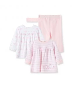 Little Me Elephant Tunic Set In Pink Just In