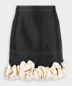 GANNI Embellished Mini Skirt In Black