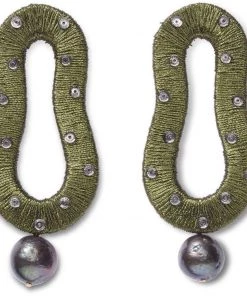 Lizzie Fortunato Bags & Accessories Escher Earrings In Olive