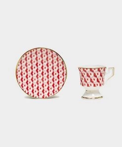 La DoubleJ Housewives Espresso Cup Set Of 2 In Cubi Rosso