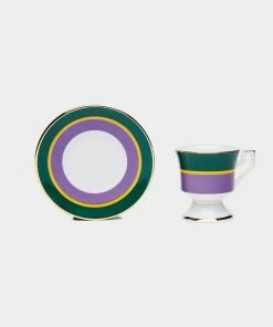 La DoubleJ Housewives Espresso Cup Set Of 2 In Rainbow Viola