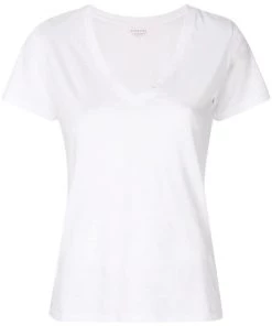 Vince. Just In Essential Pima Cotton V-Neck In Off White