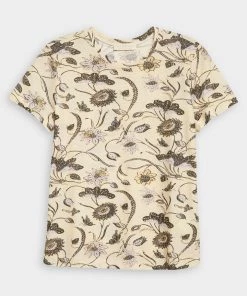 Ulla Johnson Just In Estelle T-Shirt In Lemonbalm