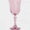Estelle Colored Glass Regal Goblet In Rose - Set Of 6