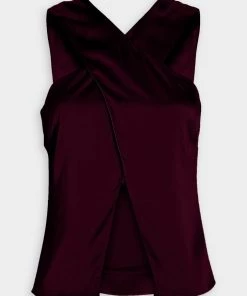 NICHOLAS Just In Evelyn Halter Top In Prune