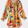 FARM Rio Tropical Collage Tunic Dress Featured Designers