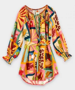 FARM Rio Tropical Collage Tunic Dress Featured Designers
