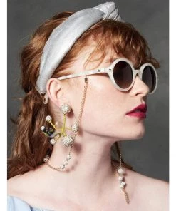 Lele Sadoughi Bags & Accessories Faux Leather Knotted Headband Silver