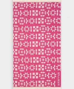 Sun Of A Beach Feather Beach Towel Formentera Azalea