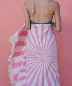 Sun Of A Beach Feather Beach Towel In Lollipop Bags & Accessories