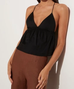 FAITHFULL THE BRAND Parcia Top In Black