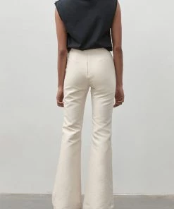 ST. AGNI Just In Flared Pants In Pearl