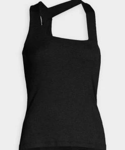 LNA Flaxeley Rib Tank In Black