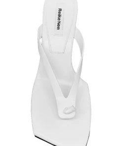 Reike Nen Flip Flop Heel Sandal White Flats