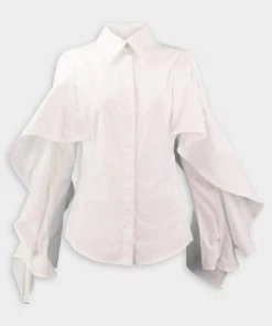 Palmer//Harding Flourish Shirt In White