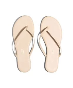 TKEES Flats Foundations Matte Flip Flops In Seashell