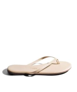 TKEES Flats Foundations Matte Flip Flops In Seashell