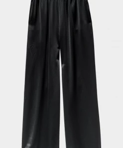 FRAME Satin PJ Pant In Noir