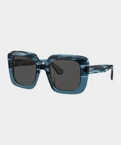 Oliver Peoples Franca In Teal Bags & Accessories
