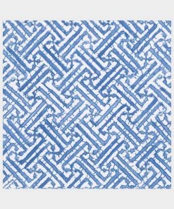 Caspari Fretwork Paper Dinner Napkins In Blue Just In