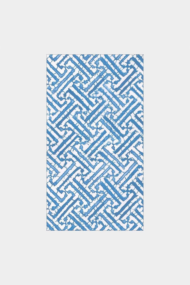 Caspari Fretwork Paper Guest Towel Napkins In Blue Just In 1 Caspari Fretwork Paper Guest Towel Napkins In Blue Just In