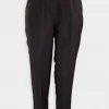 Gia Studios Tapered Tailored Trousers In Black Just In