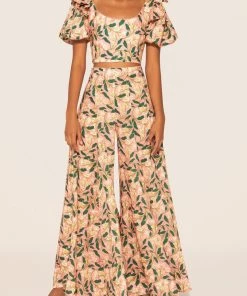 Agua By Agua Bendita Gaita Dos Gardenias Rosa Pants Just In