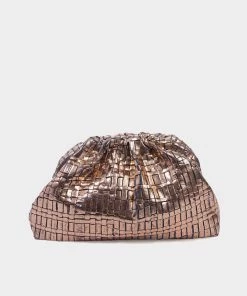 Maria La Rosa Game Ribbon Clutch In Rosa