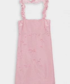 GANNI Sequins Strap Mini Dress In Light Lilac Just In