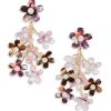 Lele Sadoughi Bags & Accessories Garden Bouquet Chandelier Earrings Purple Magic