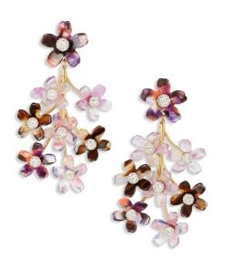 Lele Sadoughi Bags & Accessories Garden Bouquet Chandelier Earrings Purple Magic