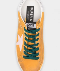 Golden Goose Just In Super-Star Orange Suede Men Sneaker