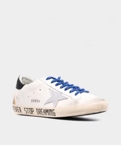 Golden Goose Super-Star Nappa Upper Laminated Star Men Sneaker In Silver White Just In