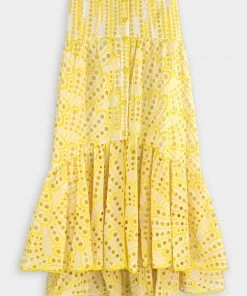 Charo Ruiz Gina Long Skirt In Solar Yellow