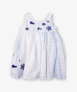 Roller Rabbit Just In Girls Tie Dye Aviv Dress In Blue