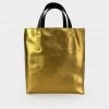 MARNI Gold And Green Tumbled Leather Museo Soft Bag
