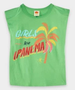 FARM Rio Featured Designers Green Girls Rio Ipanema Graphic T-Shirt