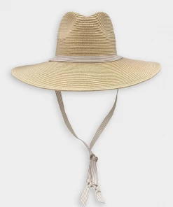 Hat Attack Rosie Chinstrap In Natural/Tan Stripe Just In