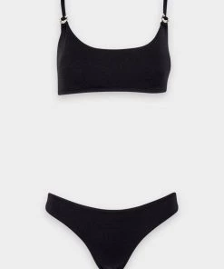 Lenny Niemeyer Hardware Tank Bikini Set In Black