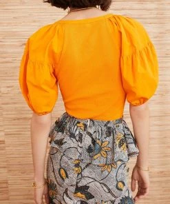 Ulla Johnson Harlowe Pullover Top In Marigold