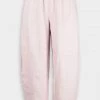 GANNI Hemp Curved Trousers In Light Lilac Just In