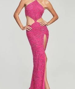 Retrofete Hendrix Dress In Fuchsia Rose Tiger Stripe Just In