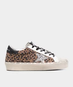 Golden Goose Just In Hi-Star Leopard Print And Glitter Star Sneaker