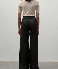 ST. AGNI Just In High Neck Knit Top In Ecru