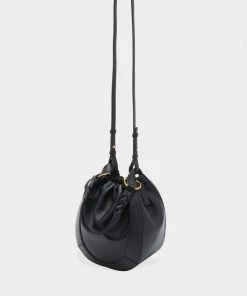 Ulla Johnson Hilma Bucket Bag In Noir Just In