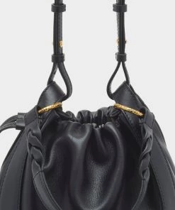Ulla Johnson Hilma Bucket Bag In Noir Just In