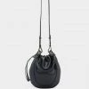Ulla Johnson Hilma Bucket Bag In Noir Just In