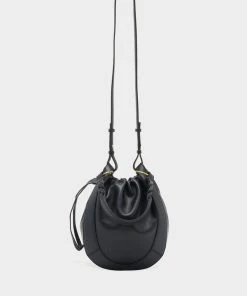 Ulla Johnson Hilma Bucket Bag In Noir Just In